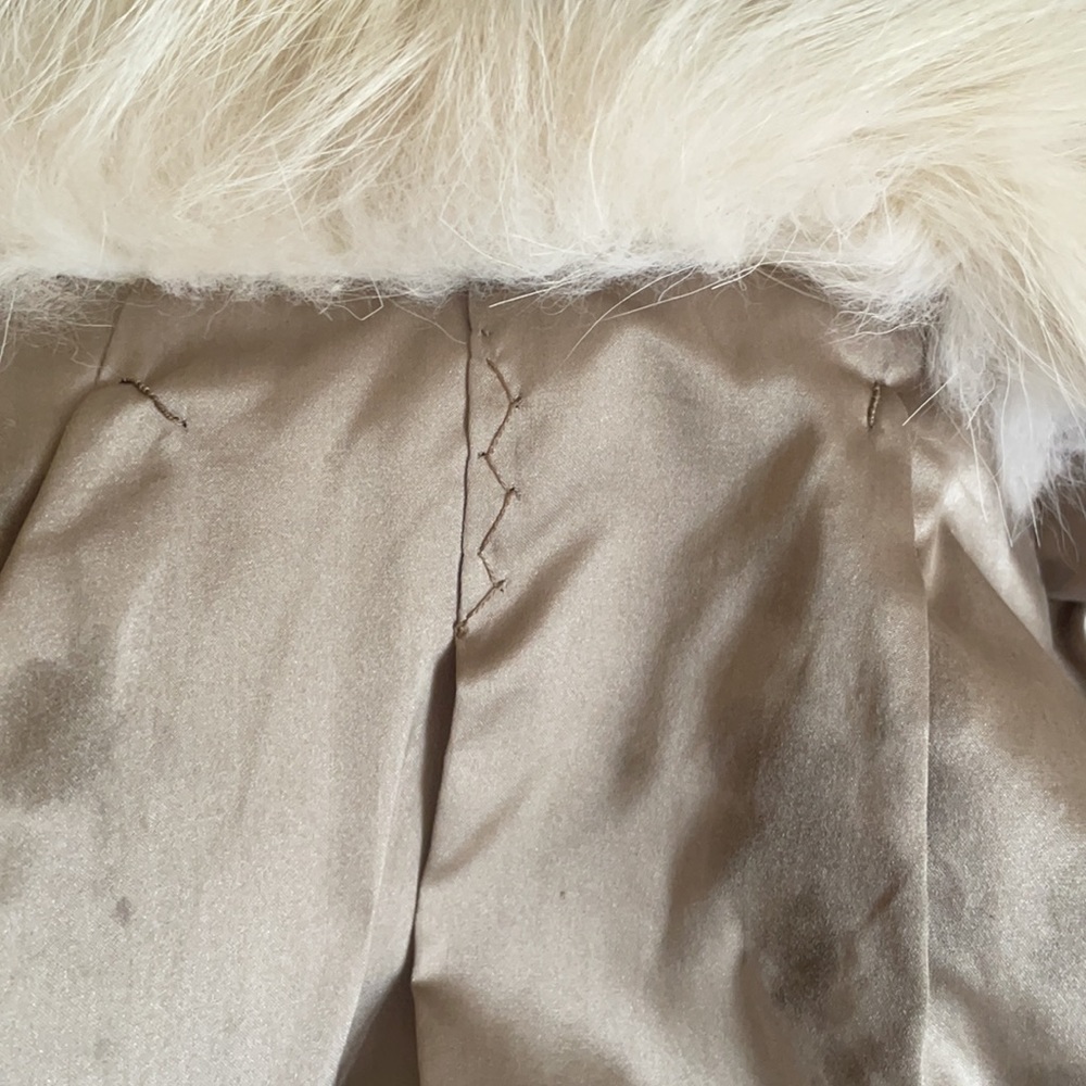 Blonde vintage fox fur coat - Picture 9 of 17
